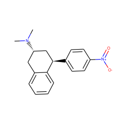 CN(C)[C@H]1Cc2ccccc2[C@H](c2ccc([N+](=O)[O-])cc2)C1 ZINC000299853841