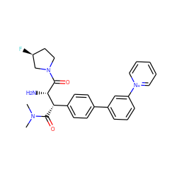 CN(C)C(=O)[C@@H](c1ccc(-c2cccc(-[n+]3ccccc3)c2)cc1)[C@H](N)C(=O)N1CC[C@H](F)C1 ZINC000028473724