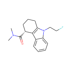 CN(C)C(=O)[C@@H]1CCCc2c1c1ccccc1n2CCF ZINC000082156504