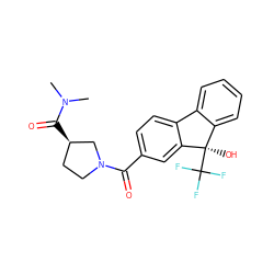 CN(C)C(=O)[C@@H]1CCN(C(=O)c2ccc3c(c2)[C@](O)(C(F)(F)F)c2ccccc2-3)C1 ZINC000144758314