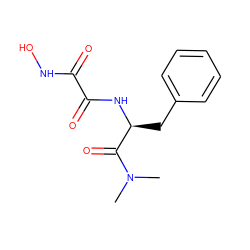 CN(C)C(=O)[C@H](Cc1ccccc1)NC(=O)C(=O)NO ZINC000013439889