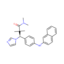 CN(C)C(=O)C(C)(C)[C@@H](c1ccc(Nc2ccc3ccccc3c2)cc1)n1ccnc1 ZINC000072116954