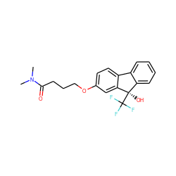 CN(C)C(=O)CCCOc1ccc2c(c1)[C@](O)(C(F)(F)F)c1ccccc1-2 ZINC000144784532