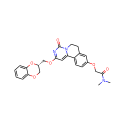 CN(C)C(=O)COc1ccc2c(c1)CCn1c-2cc(OC[C@@H]2COc3ccccc3O2)nc1=O ZINC000209692812