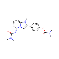 CN(C)C(=O)N=c1cccc2n(C)c(-c3ccc(OC(=O)N(C)C)cc3)cn12 ZINC000377819938