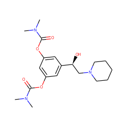 CN(C)C(=O)Oc1cc(OC(=O)N(C)C)cc([C@@H](O)CN2CCCCC2)c1 ZINC001772597816