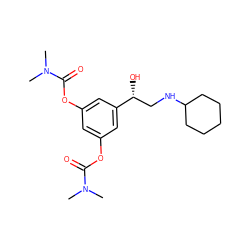 CN(C)C(=O)Oc1cc(OC(=O)N(C)C)cc([C@H](O)CNC2CCCCC2)c1 ZINC001772570826