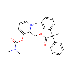 CN(C)C(=O)Oc1ccc[n+](C)c1COC(=O)C(C)(c1ccccc1)c1ccccc1 ZINC000000603176