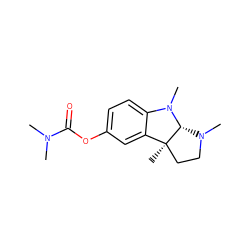 CN(C)C(=O)Oc1ccc2c(c1)[C@]1(C)CCN(C)[C@H]1N2C ZINC000027439116