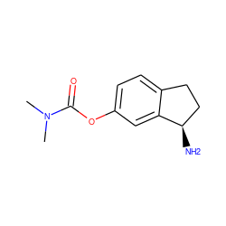 CN(C)C(=O)Oc1ccc2c(c1)[C@H](N)CC2 ZINC000013492196