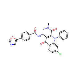 CN(C)C(=O)c1c(CNC(=O)c2ccc(-c3cnco3)cc2)c(=O)c2ccc(Cl)cc2n1-c1ccccc1 ZINC000096170106