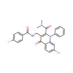 CN(C)C(=O)c1c(CNC(=O)c2ccc(F)cc2)c(=O)c2ccc(Cl)cc2n1-c1ccccc1 ZINC000096170108