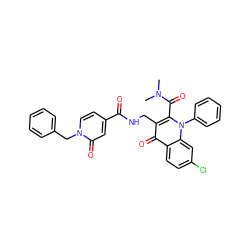 CN(C)C(=O)c1c(CNC(=O)c2ccn(Cc3ccccc3)c(=O)c2)c(=O)c2ccc(Cl)cc2n1-c1ccccc1 ZINC000096170110