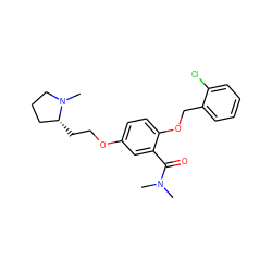 CN(C)C(=O)c1cc(OCC[C@@H]2CCCN2C)ccc1OCc1ccccc1Cl ZINC000028703646