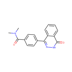 CN(C)C(=O)c1ccc(-c2n[nH]c(=O)c3ccccc23)cc1 ZINC000018323582