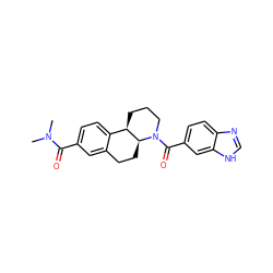 CN(C)C(=O)c1ccc2c(c1)CC[C@H]1[C@@H]2CCCN1C(=O)c1ccc2nc[nH]c2c1 ZINC000169694230