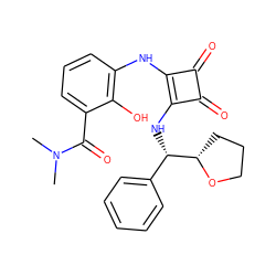 CN(C)C(=O)c1cccc(Nc2c(N[C@@H](c3ccccc3)[C@@H]3CCCO3)c(=O)c2=O)c1O ZINC000207401085