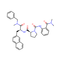 CN(C)C(=O)c1ccccc1NC(=O)N1CCC[C@H]1C(=O)N[C@@H](Cc1ccc2ccccc2c1)C(=O)N(C)Cc1ccccc1 ZINC000026954108