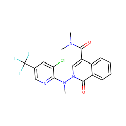 CN(C)C(=O)c1cn(N(C)c2ncc(C(F)(F)F)cc2Cl)c(=O)c2ccccc12 ZINC000003128479