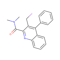 CN(C)C(=O)c1nc2ccccc2c(-c2ccccc2)c1CI ZINC000169322691