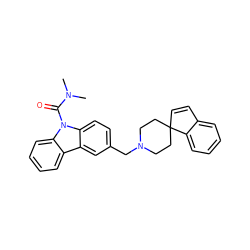 CN(C)C(=O)n1c2ccccc2c2cc(CN3CCC4(C=Cc5ccccc54)CC3)ccc21 ZINC000038907315