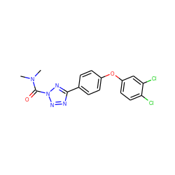 CN(C)C(=O)n1nnc(-c2ccc(Oc3ccc(Cl)c(Cl)c3)cc2)n1 ZINC000096258090