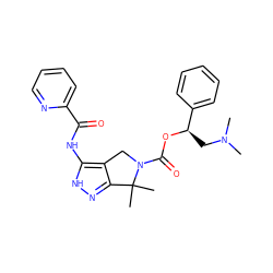 CN(C)C[C@@H](OC(=O)N1Cc2c(n[nH]c2NC(=O)c2ccccn2)C1(C)C)c1ccccc1 ZINC000084712798