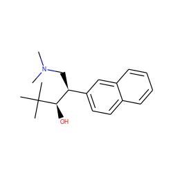 CN(C)C[C@@H](c1ccc2ccccc2c1)[C@@H](O)C(C)(C)C ZINC000027549273