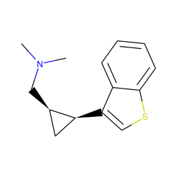 CN(C)C[C@@H]1C[C@@H]1c1csc2ccccc12 ZINC000028960069