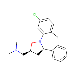 CN(C)C[C@@H]1C[C@@H]2c3ccccc3Cc3ccc(Cl)cc3N2O1 ZINC000003965842