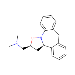 CN(C)C[C@@H]1C[C@@H]2c3ccccc3Cc3ccccc3N2O1 ZINC000013436820