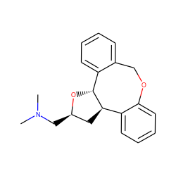 CN(C)C[C@@H]1C[C@@H]2c3ccccc3OCc3ccccc3[C@H]2O1 ZINC000026662248