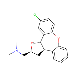 CN(C)C[C@@H]1C[C@@H]2c3ccccc3Oc3ccc(Cl)cc3[C@H]2O1 ZINC000013611462