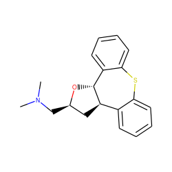 CN(C)C[C@@H]1C[C@@H]2c3ccccc3Sc3ccccc3[C@H]2O1 ZINC000026662969