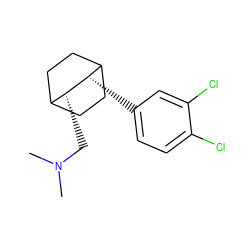 CN(C)C[C@@H]1C2CCC(CC2)[C@@H]1c1ccc(Cl)c(Cl)c1 ZINC000005689131
