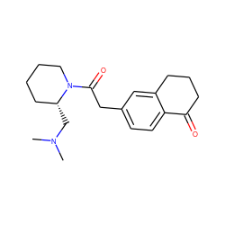 CN(C)C[C@@H]1CCCCN1C(=O)Cc1ccc2c(c1)CCCC2=O ZINC000003809193