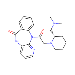 CN(C)C[C@@H]1CCCCN1CC(=O)N1c2ccccc2C(=O)Nc2cccnc21 ZINC000029411266