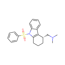 CN(C)C[C@@H]1CCCc2c1c1ccccc1n2S(=O)(=O)c1ccccc1 ZINC000028884084