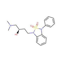 CN(C)C[C@H](O)CCN1c2ccccc2N(c2ccccc2)S1(=O)=O ZINC000049111883