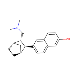 CN(C)C[C@H]1[C@H]2CC[C@@H](C2)[C@@H]1c1ccc2cc(O)ccc2c1 ZINC000100966504