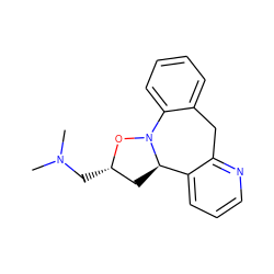 CN(C)C[C@H]1C[C@@H]2c3cccnc3Cc3ccccc3N2O1 ZINC000013819842