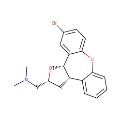 CN(C)C[C@H]1C[C@H]2c3ccccc3Oc3ccc(Br)cc3[C@H]2O1 ZINC000028523812