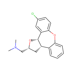 CN(C)C[C@H]1C[C@H]2c3ccccc3Oc3ccc(Cl)cc3[C@H]2O1 ZINC000028521179