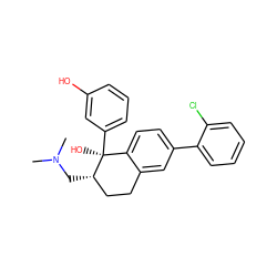 CN(C)C[C@H]1CCc2cc(-c3ccccc3Cl)ccc2[C@]1(O)c1cccc(O)c1 ZINC000653819670