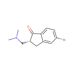 CN(C)C[C@H]1Cc2cc(Br)ccc2C1=O ZINC000299820536