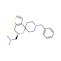 CN(C)C[C@H]1Cc2sccc2C2(CCN(Cc3ccccc3)CC2)O1 ZINC000053243946