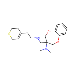 CN(C)C1(CNCCC2=CCSCC2)COc2ccccc2OC1 ZINC000028821278