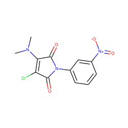 CN(C)C1=C(Cl)C(=O)N(c2cccc([N+](=O)[O-])c2)C1=O ZINC000064560546