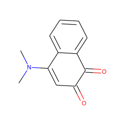 CN(C)C1=CC(=O)C(=O)c2ccccc21 ZINC000169611184