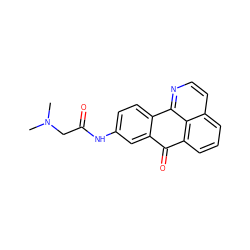 CN(C)CC(=O)Nc1ccc2c(c1)C(=O)c1cccc3ccnc-2c13 ZINC000028902698